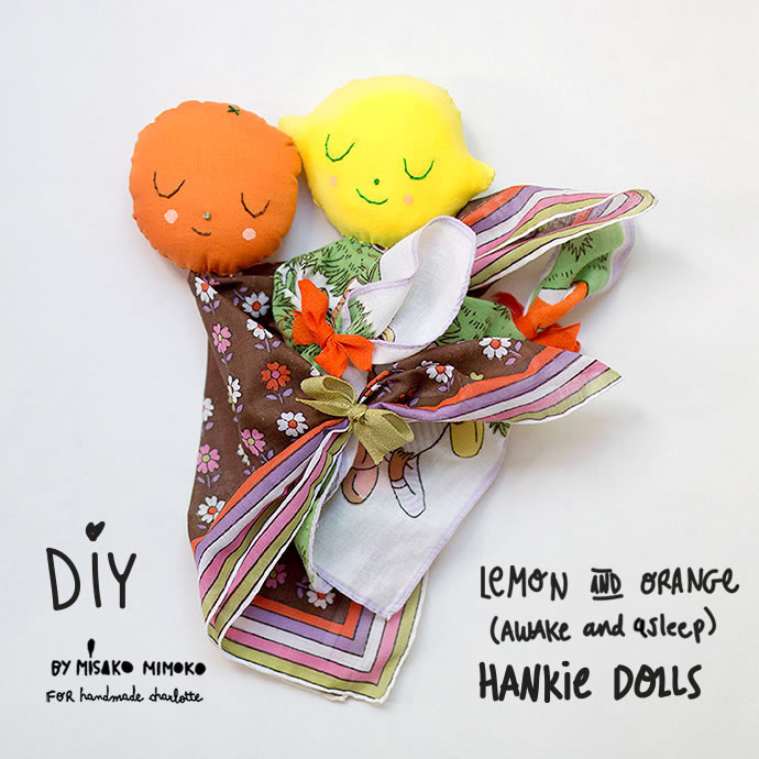 DIY Fabric Handkerchief Dolls for Kids