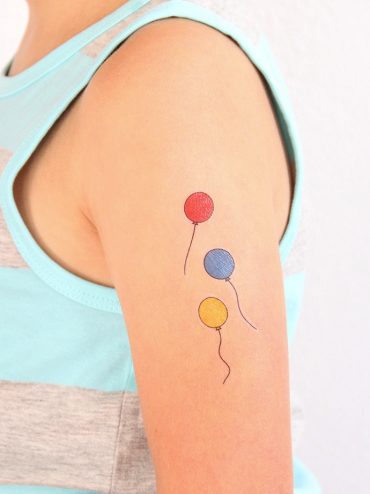 Temporary Balloon Tattoos for Kids