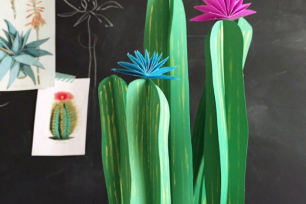 Paper Cactus Craft for Kids