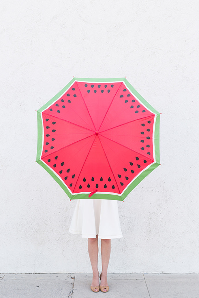 Make Your Own DIY Watermelon Umbrella