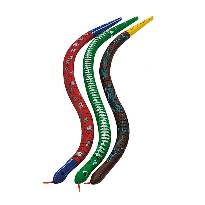 Flexible Wooden Snakes Craft Kit from S&S Worldwide 