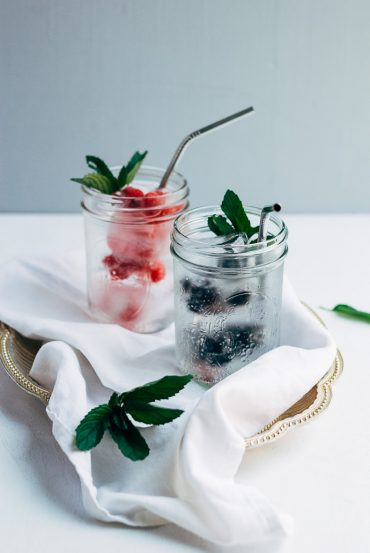 Fruit and Herb Ice Cubes
