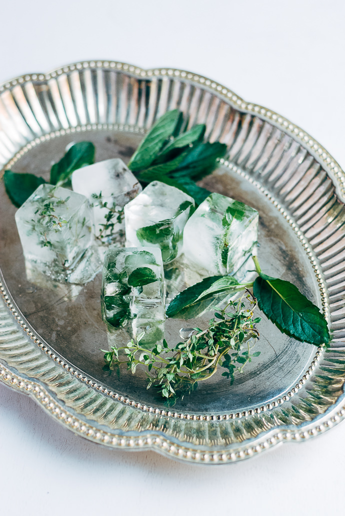 Fruit and Herb Infused Ice Cubes - Alice and Lois