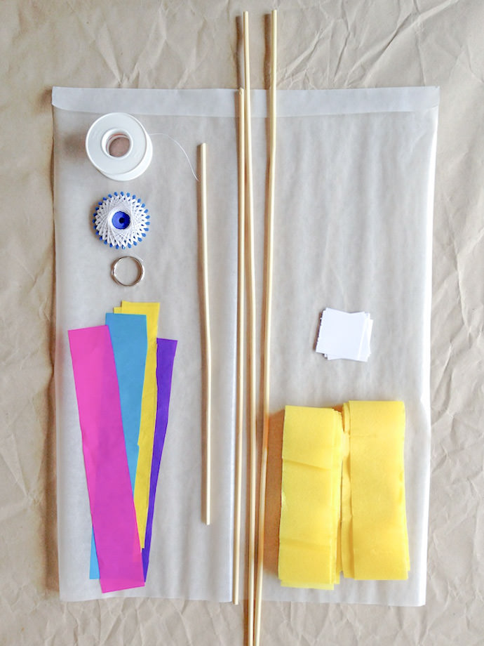 DIY Japanese Kite for Kids - What You Need