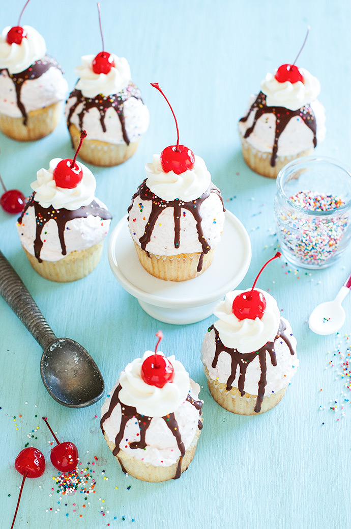 DIY Ice Cream Sundae Cupcakes