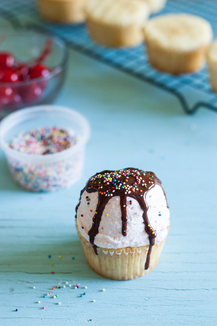 DIY Ice Cream Sundae Cupcakes