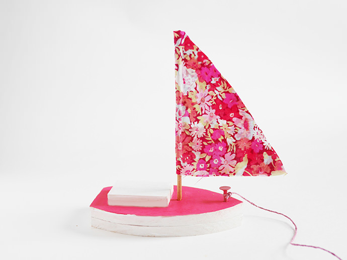 Summer Crafts for Kids: Wooden Sailboat Toy