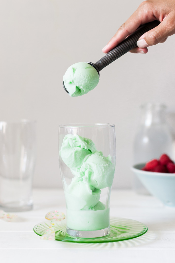 Raspberry Lime Rickey Floats