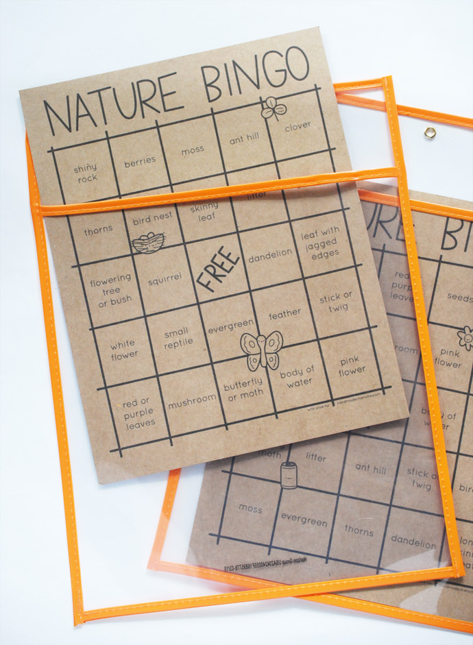 Print & Play Nature Bingo for Cute & Fun Time Outdoors