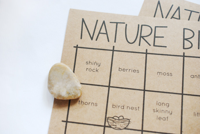 Print & Play Nature Bingo for Cute & Fun Time Outdoors