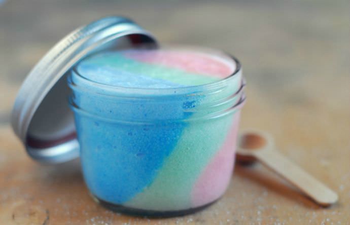 Snow Cone Sugar Scrub DIY from the Gunny Sack