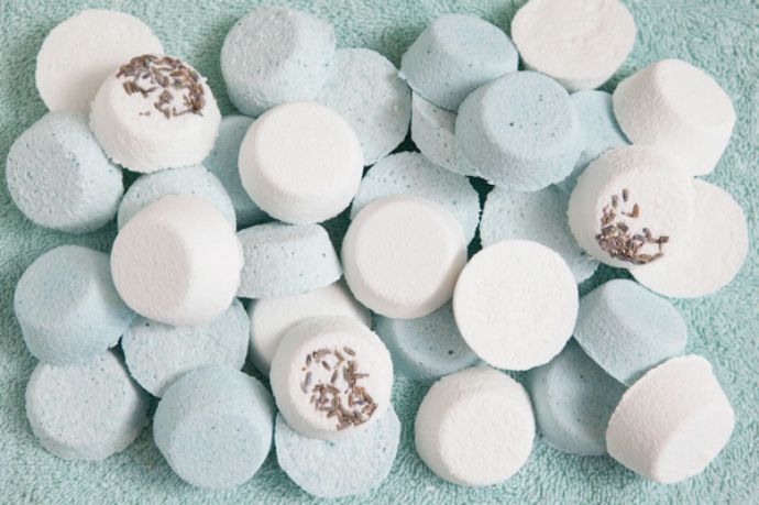 Lavender Bath Bomb DIY from Something Turquoise