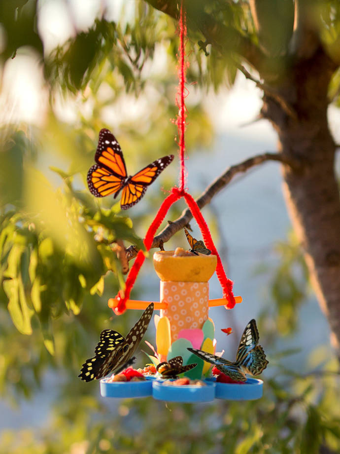 DIY Up-cycled Butterfly Feeder