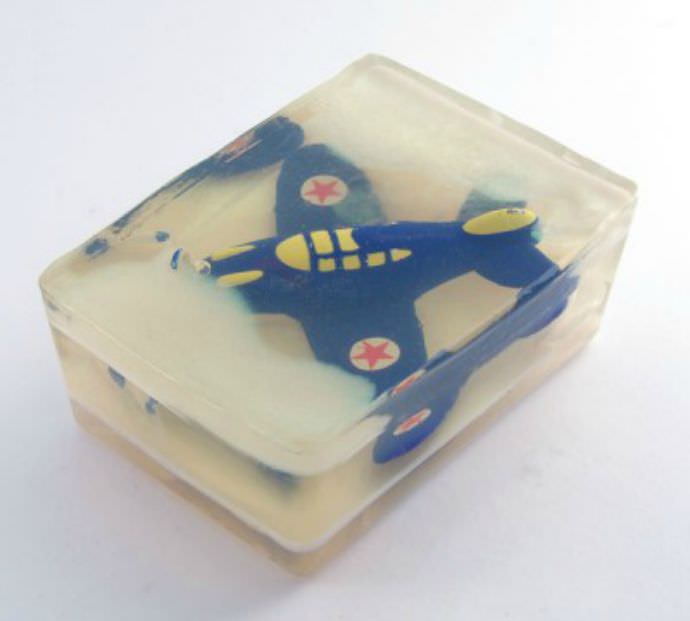 Airplane in the Clouds Soap DIY from Whip Up 