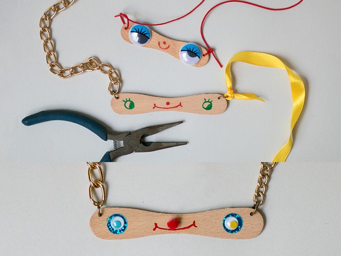 DIY Popsicle Stick Jewelry