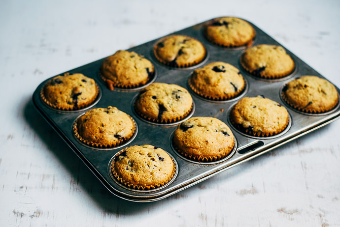 Recipe: Zucchini–Blueberry Cupcakes with Cream Cheese Frosting