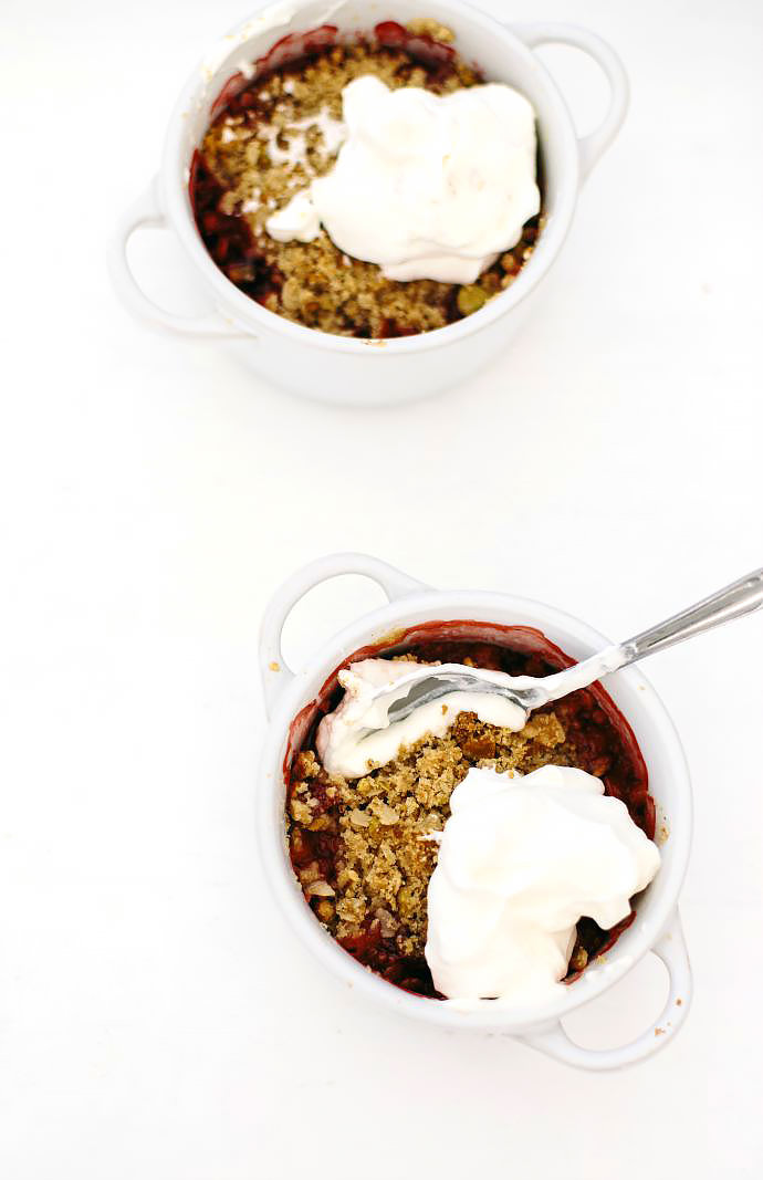 Mini Berry Pistachio Crumbles Recipe