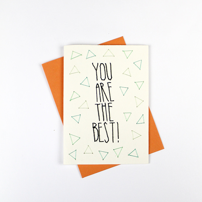 Embroidered Greeting Card via Commonthread