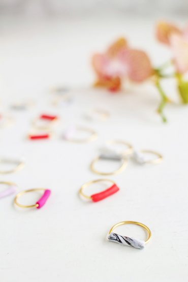 DIY Tube Rings via Fall for DIY