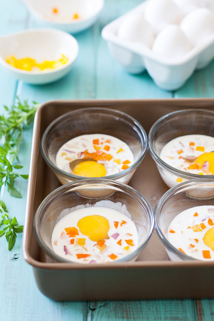 Garden Vegetable Baked Eggs