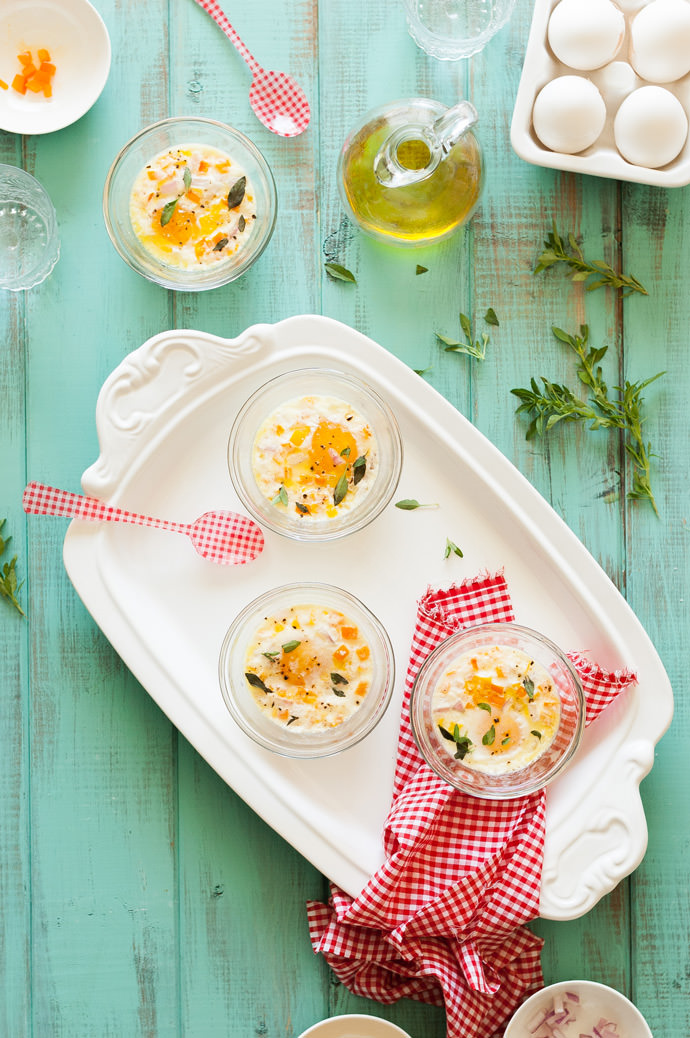 Garden Vegetable Baked Eggs