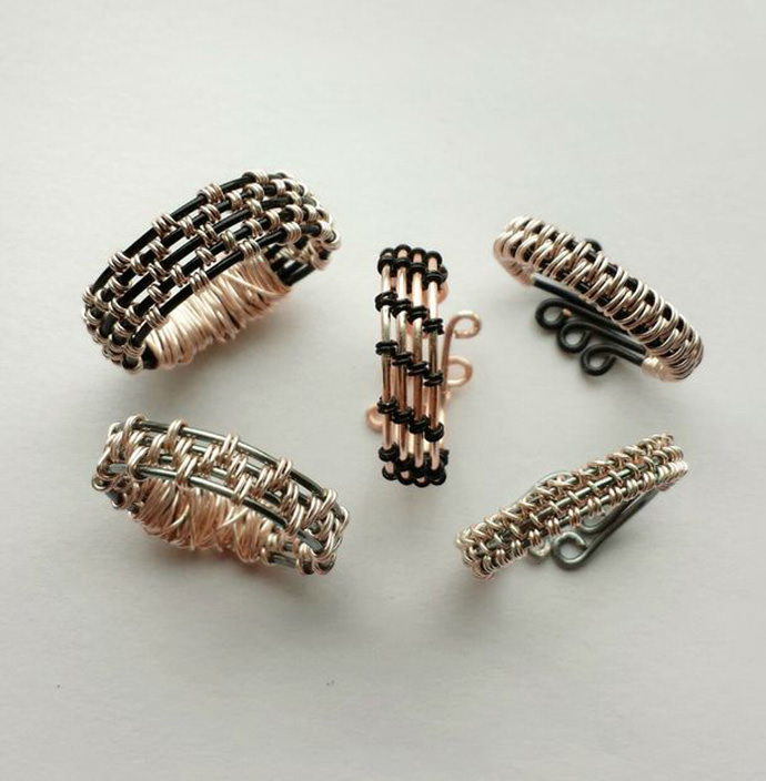 DIY Woven Wire Rings via Instructables