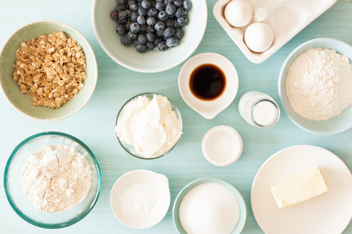 Ginormous Bakery-style Blueberry Cheesecake Muffins