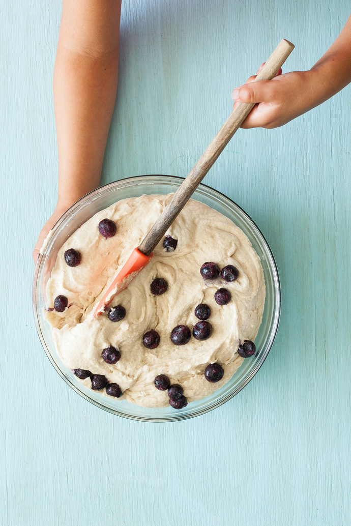 Ginormous Bakery-style Blueberry Cheesecake Muffins