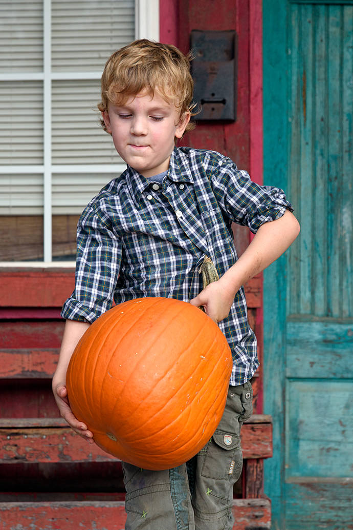 Traveling to the pumpkin patch with my 5-year-old