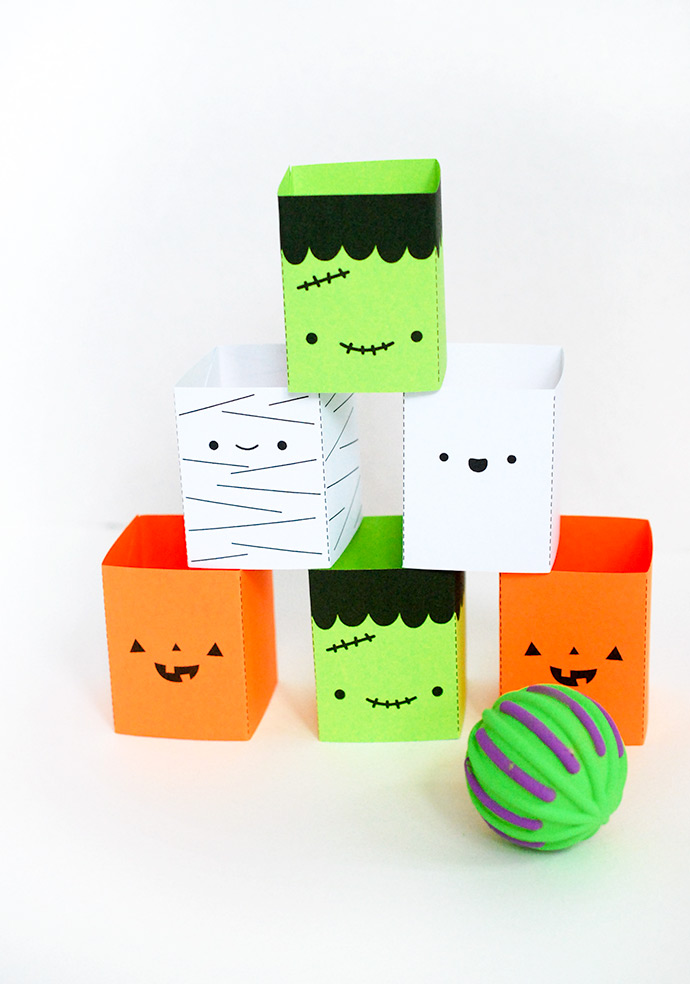 Printable Halloween Friends Stacking Game