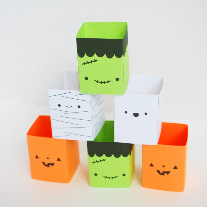 Printable Halloween Friends Stacking Game