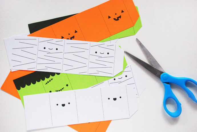 Printable Halloween Friends Stacking Game