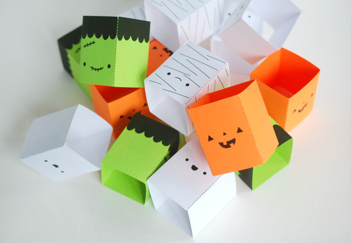 Printable Halloween Friends Stacking Game