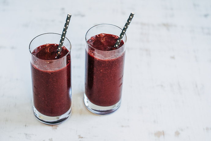 Blueberry Chocolate Smoothies