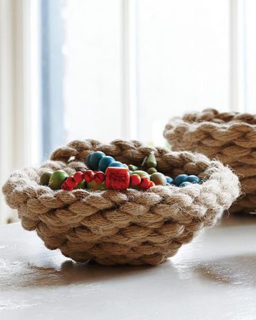 Rope Bowl, tutorial via Sweet Paul Magazine.