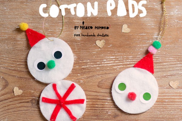 Cotton Pad Snowmen