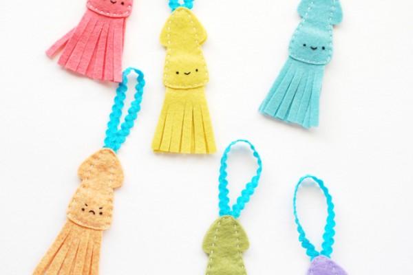 DIY Flying Felt SquidFlingers