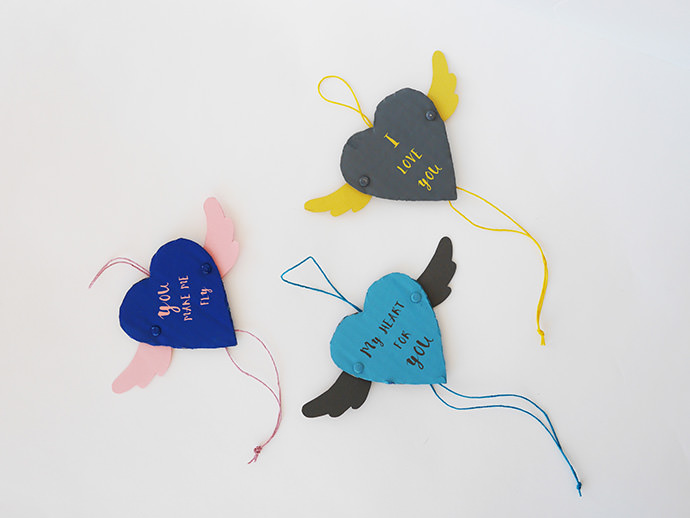 DIY Articulated Wings Valentine's Day Card