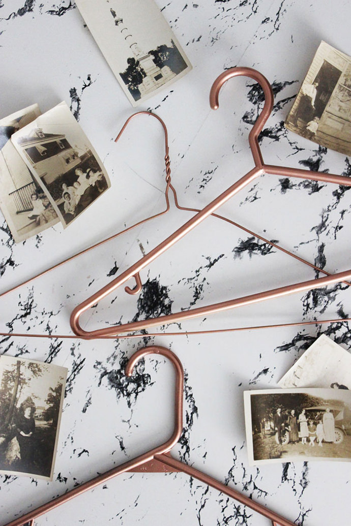 DIY Copper Hangers, tutorial via Poppytalk