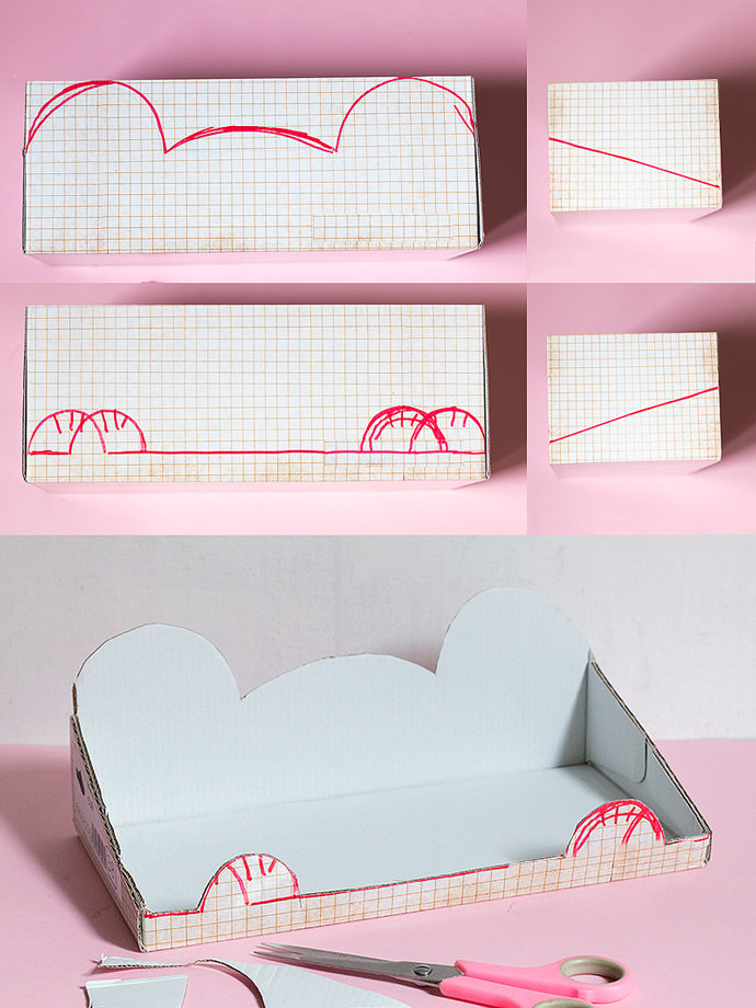 DIY Hanging Shoebox Shelf