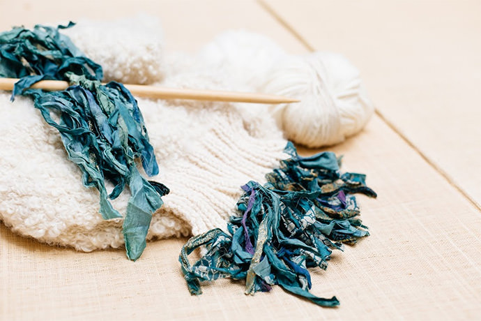 DIY Tassel Bombed Scarf | Crafting with a Cause