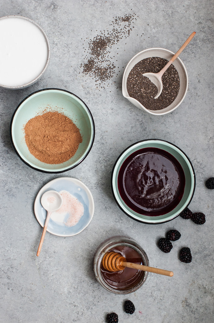 Chocolate Berry Chia Pudding Parfaits