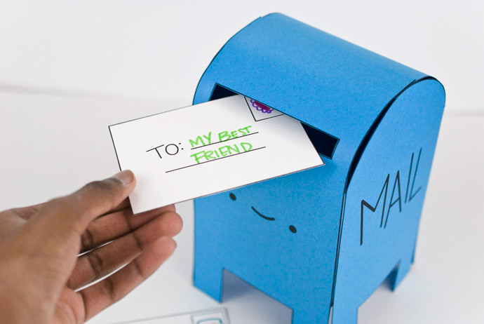 DIY Printable Happy Mail Box