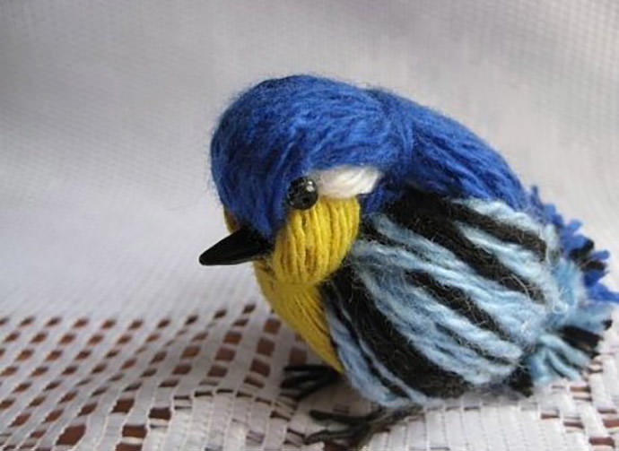 Yarn Bird, tutorial via Fab Art DIY