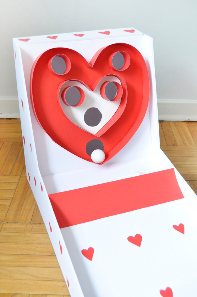 Valentine’s Day Carnival: DIY Skeeball