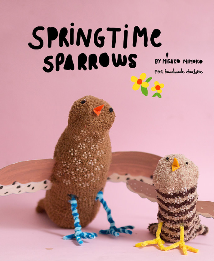 DIY Springtime Sock Sparrows