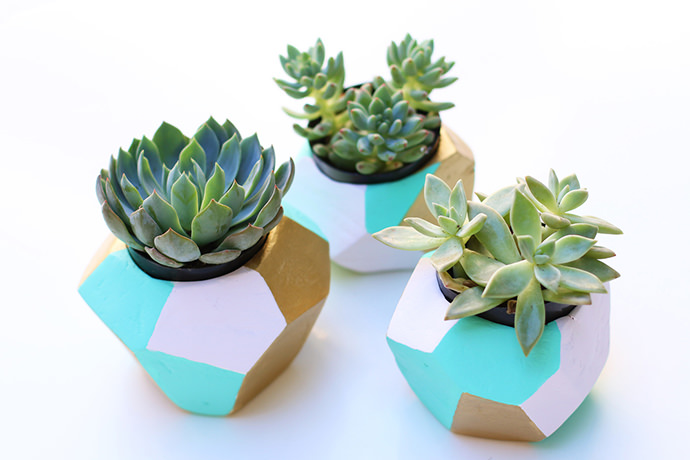 Geo Planter, tutorial via Love Plus Color