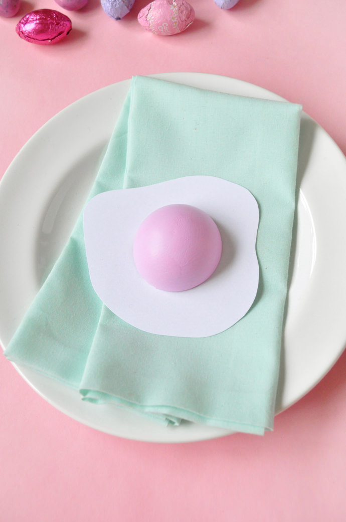 DIY Sunny-Side Up Easter Eggs