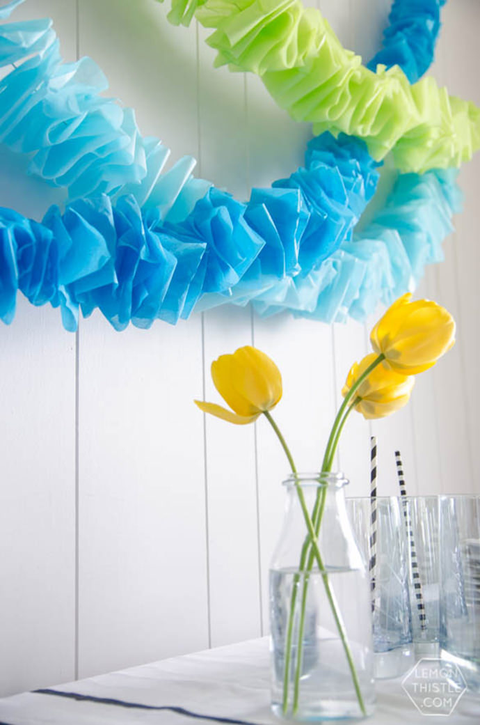 Ruffled Garlands, tutorial via Pretty Providence