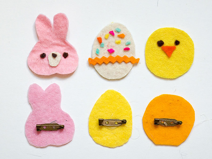 DIY Easter Kite Brooches